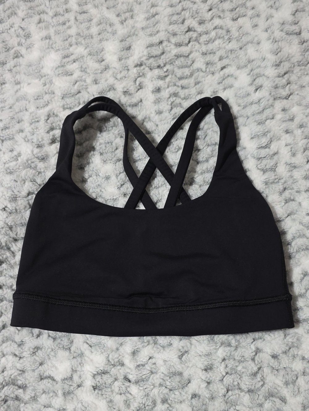 lululemon athletica Black Crossback Sports Bra